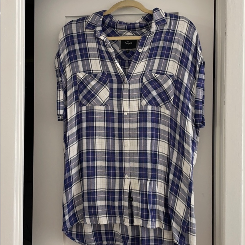 Rails short sleeved flannel